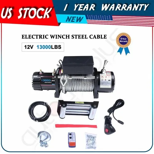 12000lb Steel Cable Recovery Winch - view 3