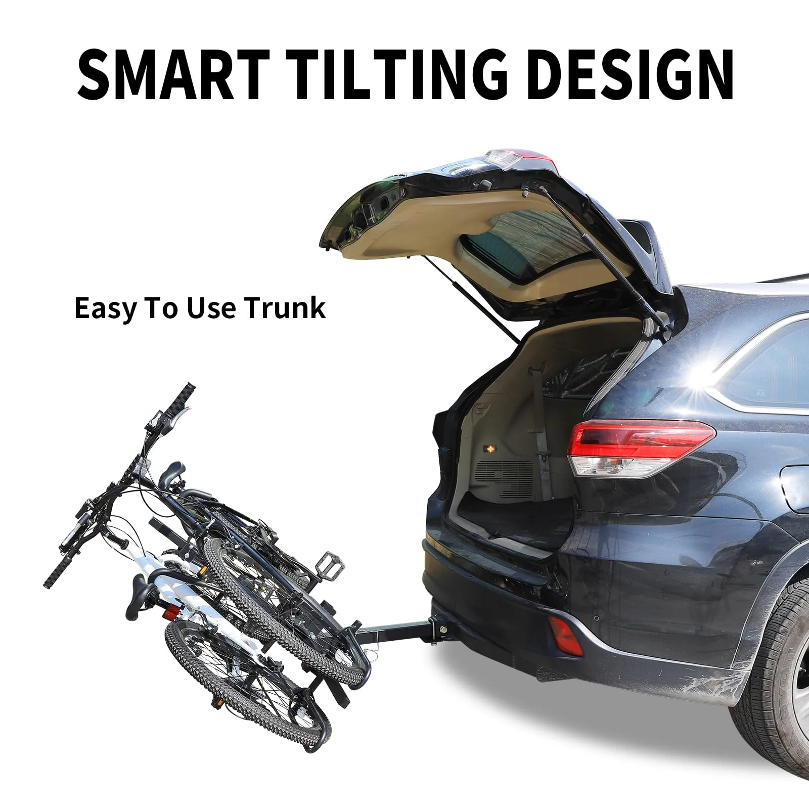 2-Bike Hitch-Mounted Platform Tilting Rack - view 5