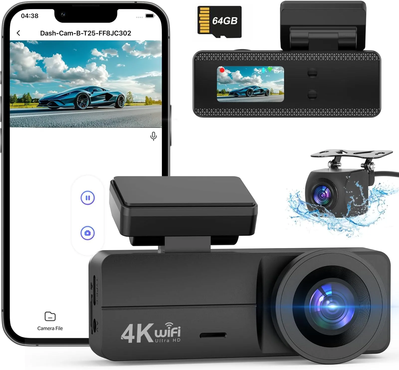 4-Channel 4K Dash Cam Fleet Security Network - Electronics for Delivery Vans