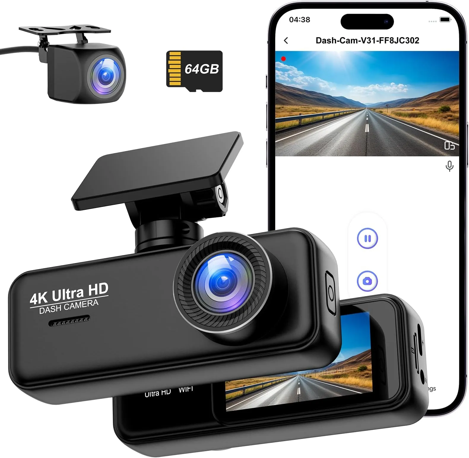 4-Channel 4K Dash Cam Fleet Security Network - view 2