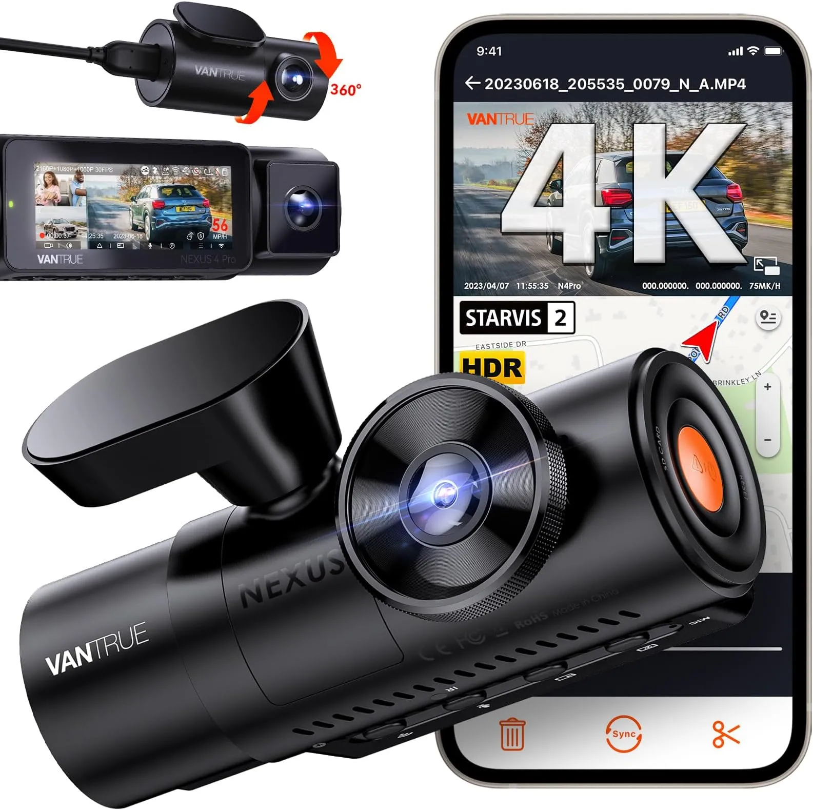 4-Channel 4K Dash Cam Fleet Security Network - view 4