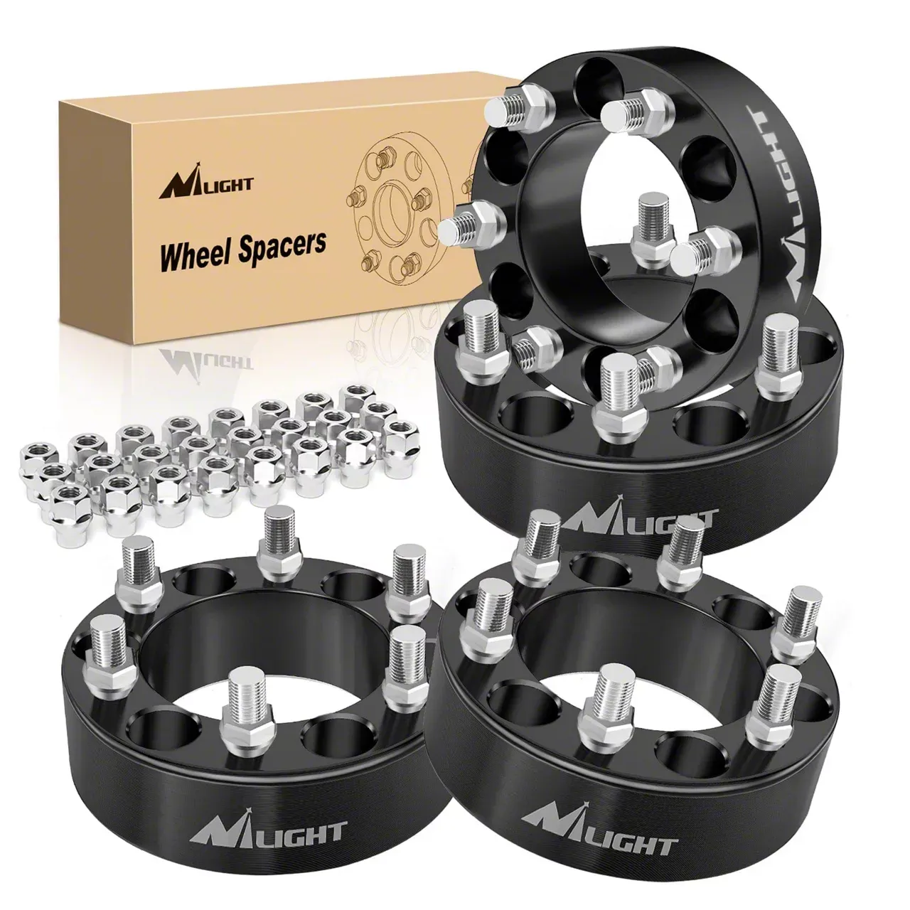4-Piece Hubcentric Aluminum Wheel Spacers (2-inch) - view 2