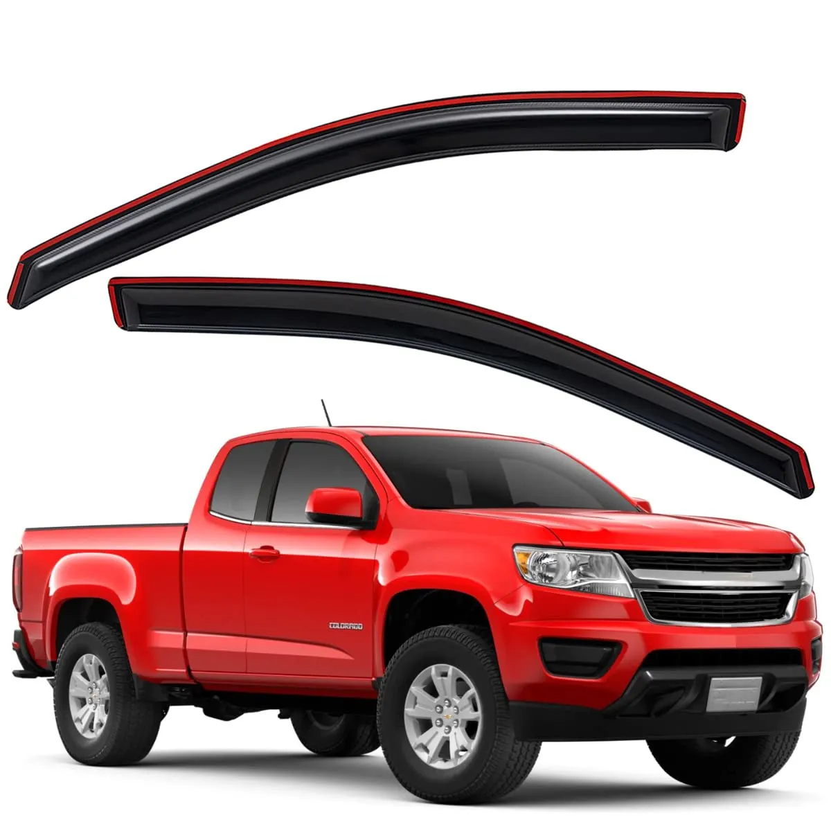 4-Piece In-Channel Window Rain Deflectors - view 3