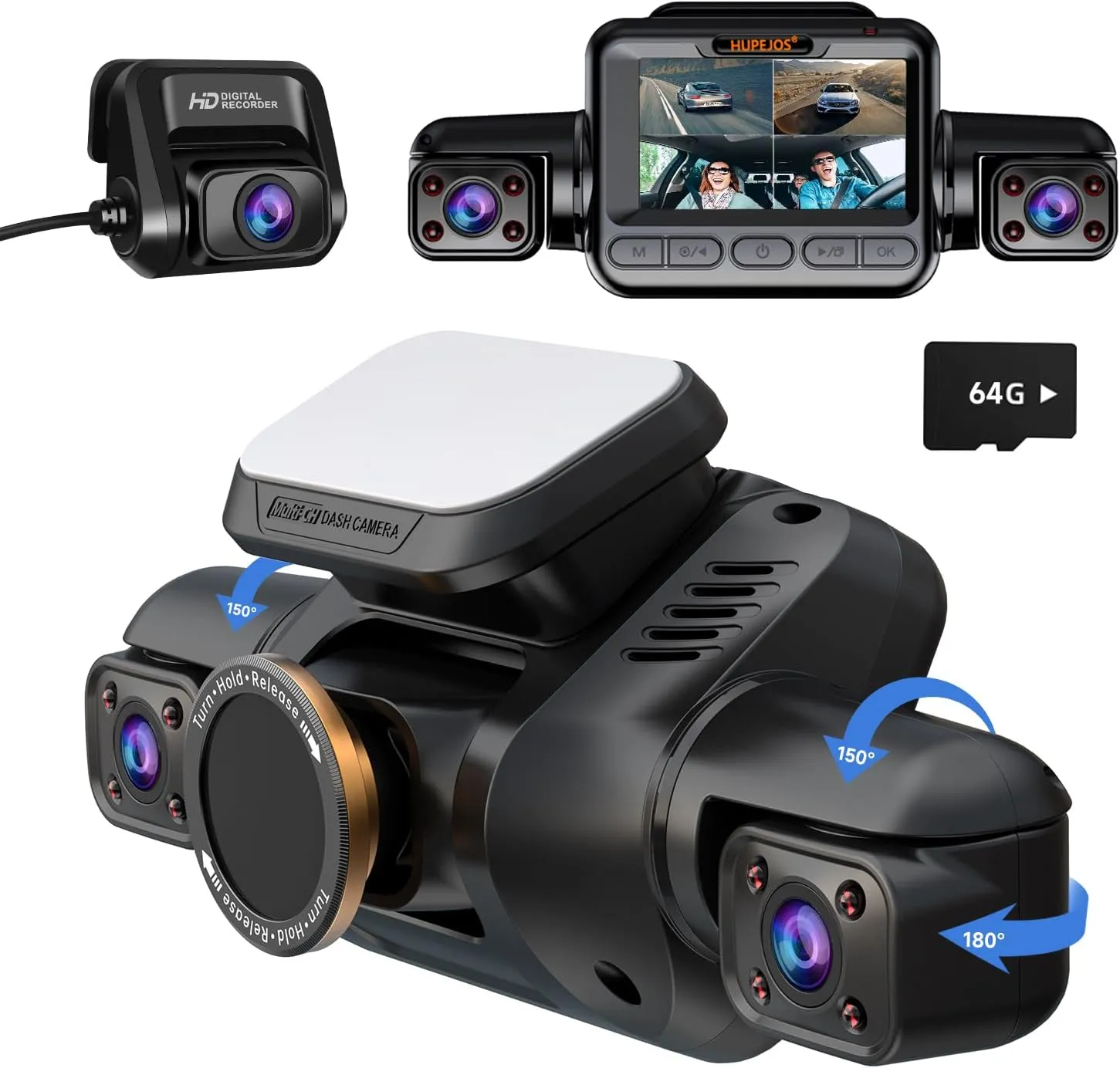 4K Fleet Cloud Security Dash Cam (5-Camera Hub) - Electronics for Commercial Vans