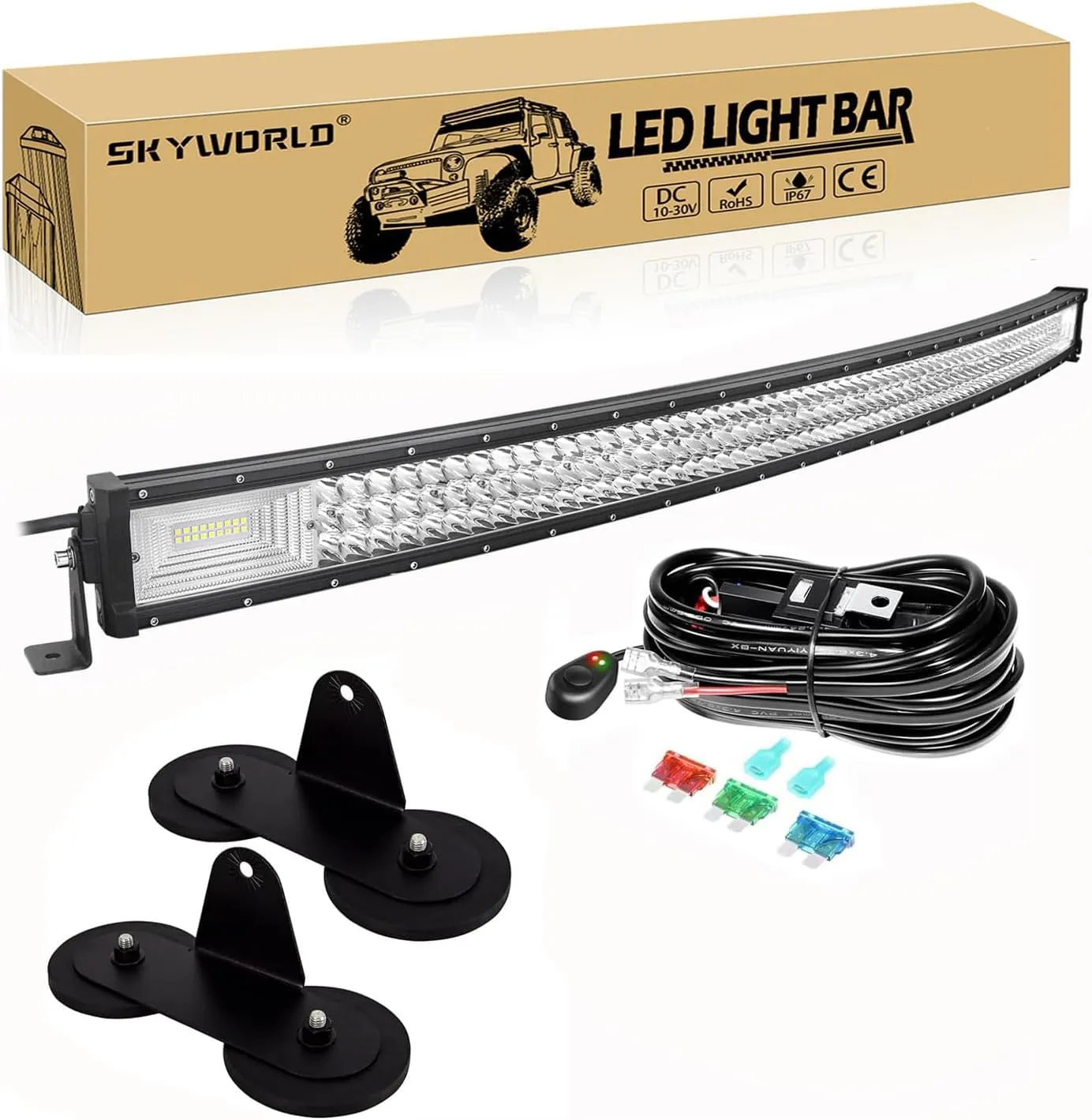 50-Inch Curved Roof Mount LED Light Bar - view 4
