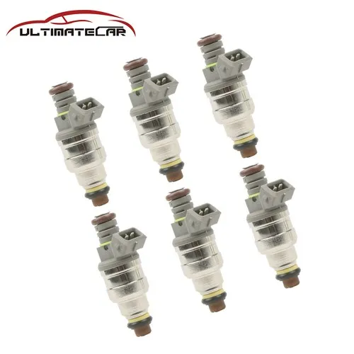 6-Piece Flow-Matched Fuel Injector Set - Exhaust & Fuel Systems for V6 Trucks