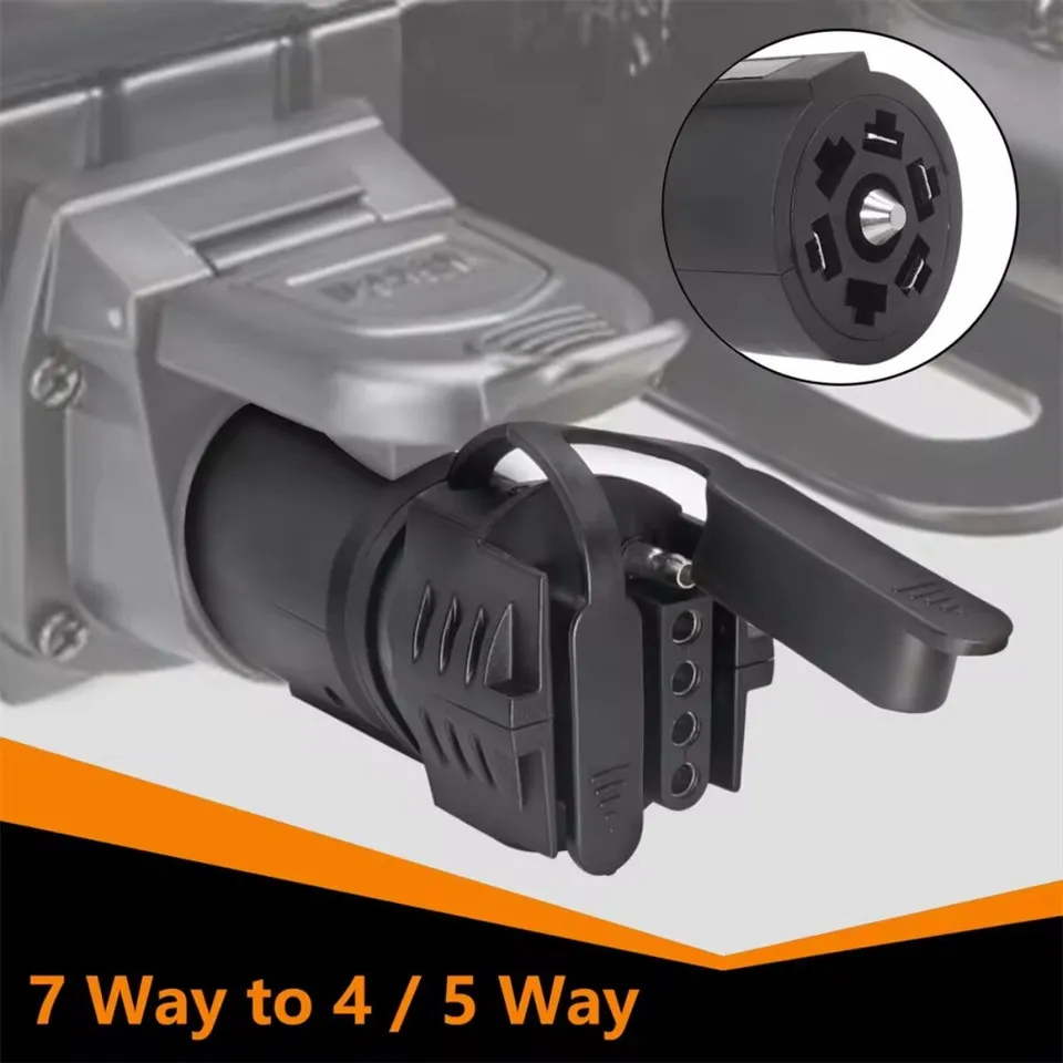 7-Way Round to 4-Way Flat Trailer Wire Adapter - view 3