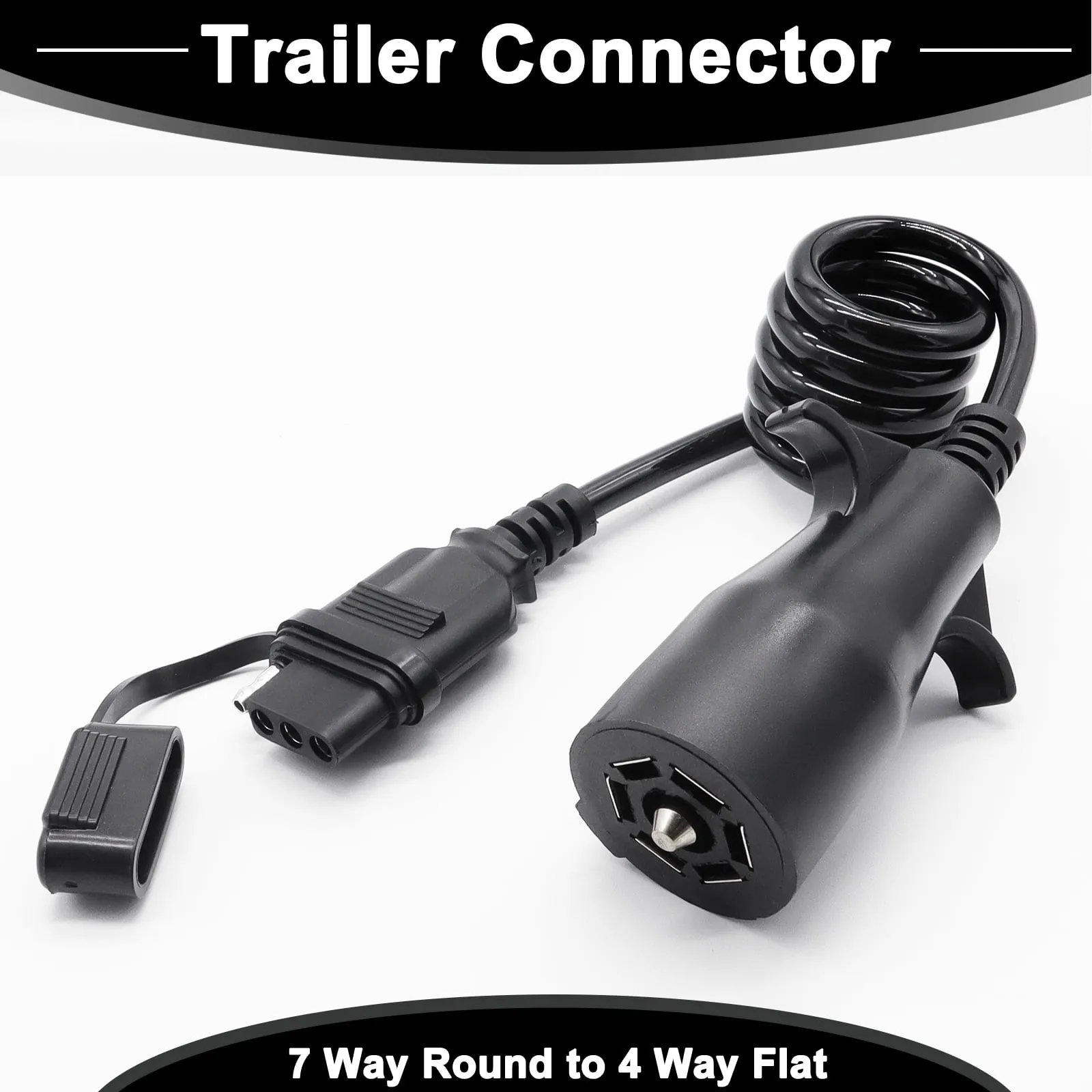7-Way Round to 4-Way Flat Trailer Wire Adapter - view 4