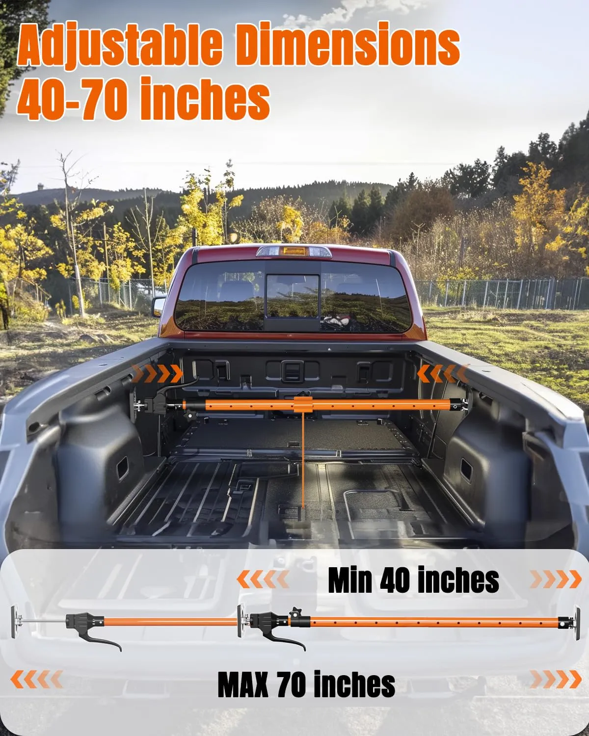 Adjustable Cargo Bar for Truck Beds & SUVs - view 2