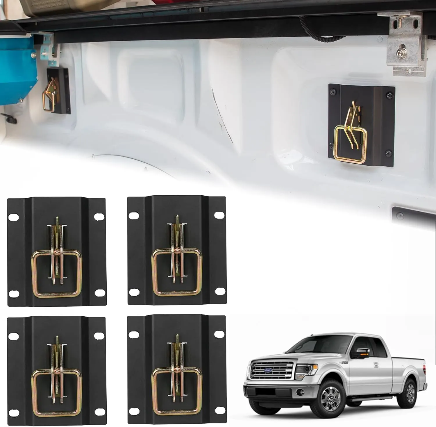 Adjustable Cargo Bed Aluminum Tie-Down Cleats - view 5