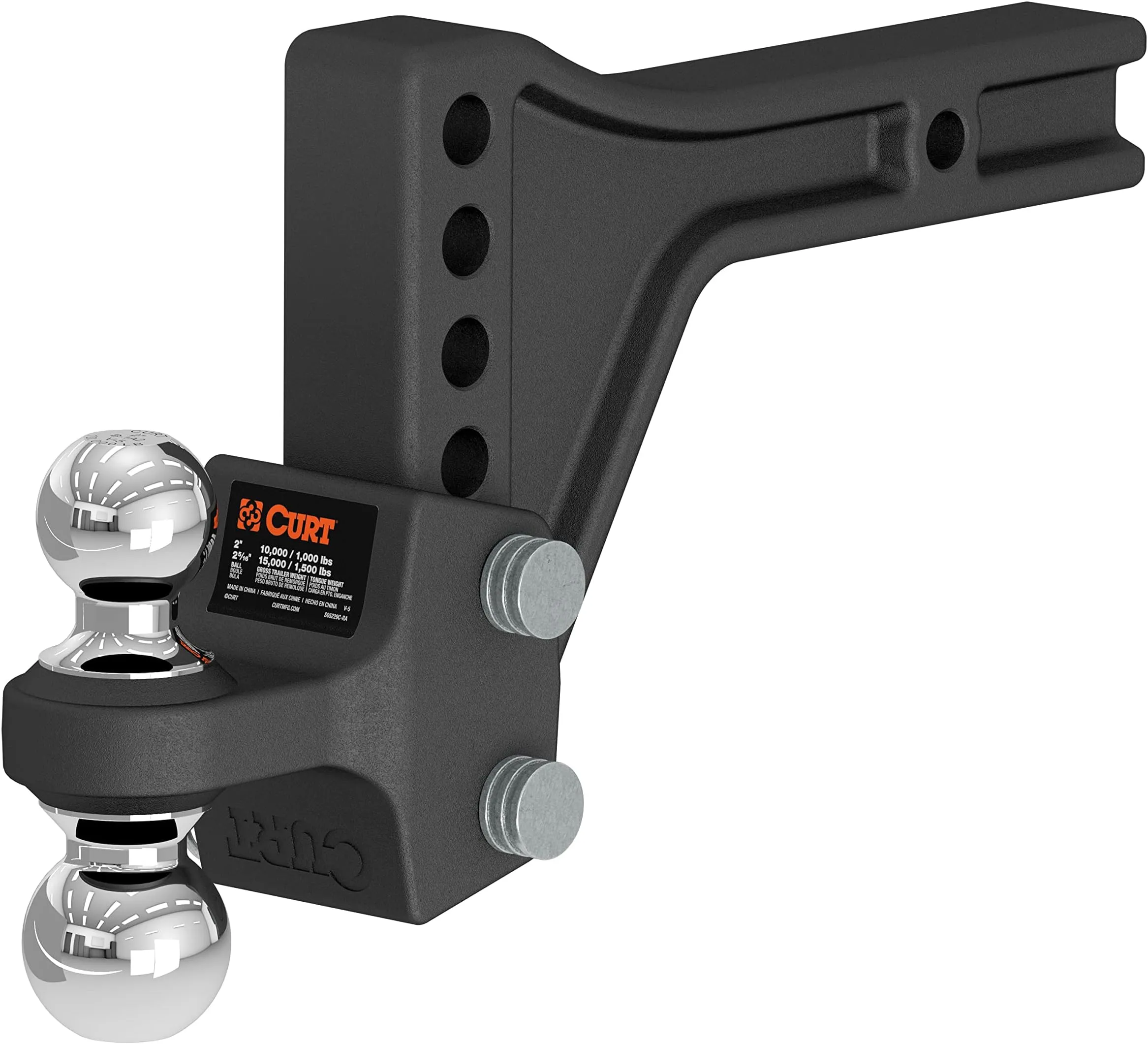 Adjustable Drop Hitch Ball Mount (Multi-Ball) - view 2