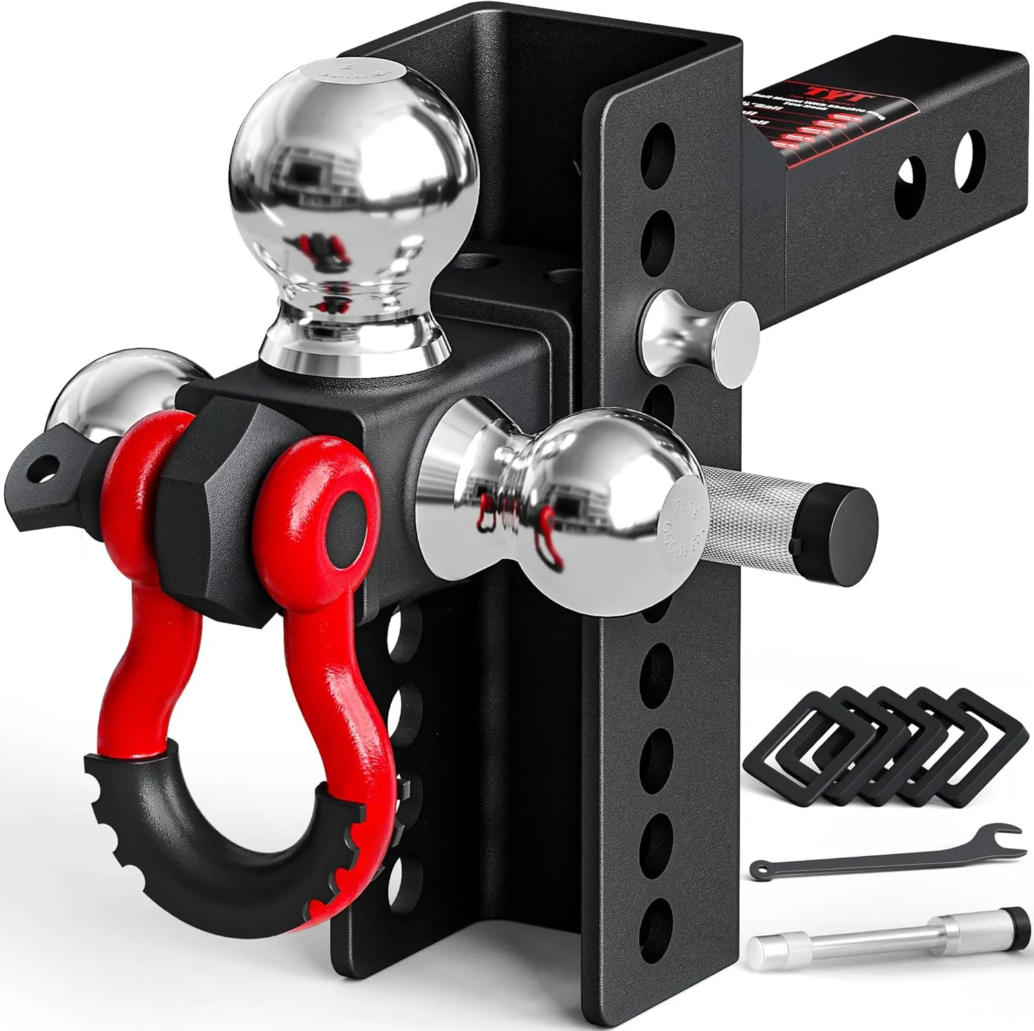 Adjustable Drop Hitch Ball Mount (Multi-Ball) - view 3
