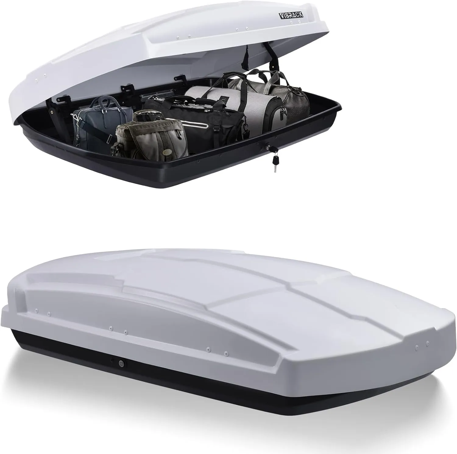 Aerodynamic Hard-Shell Roof Cargo Storage Box - view 2