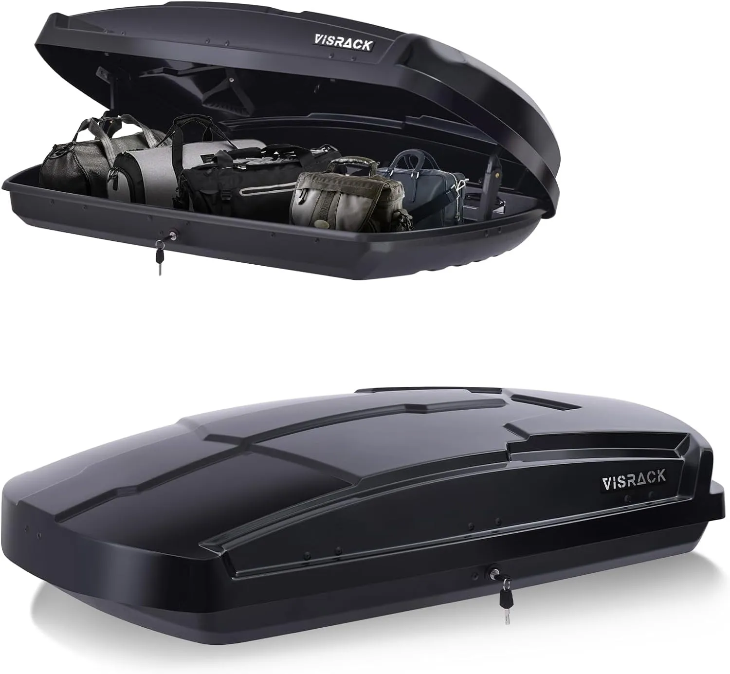 Aerodynamic Hard-Shell Roof Cargo Storage Box - view 5