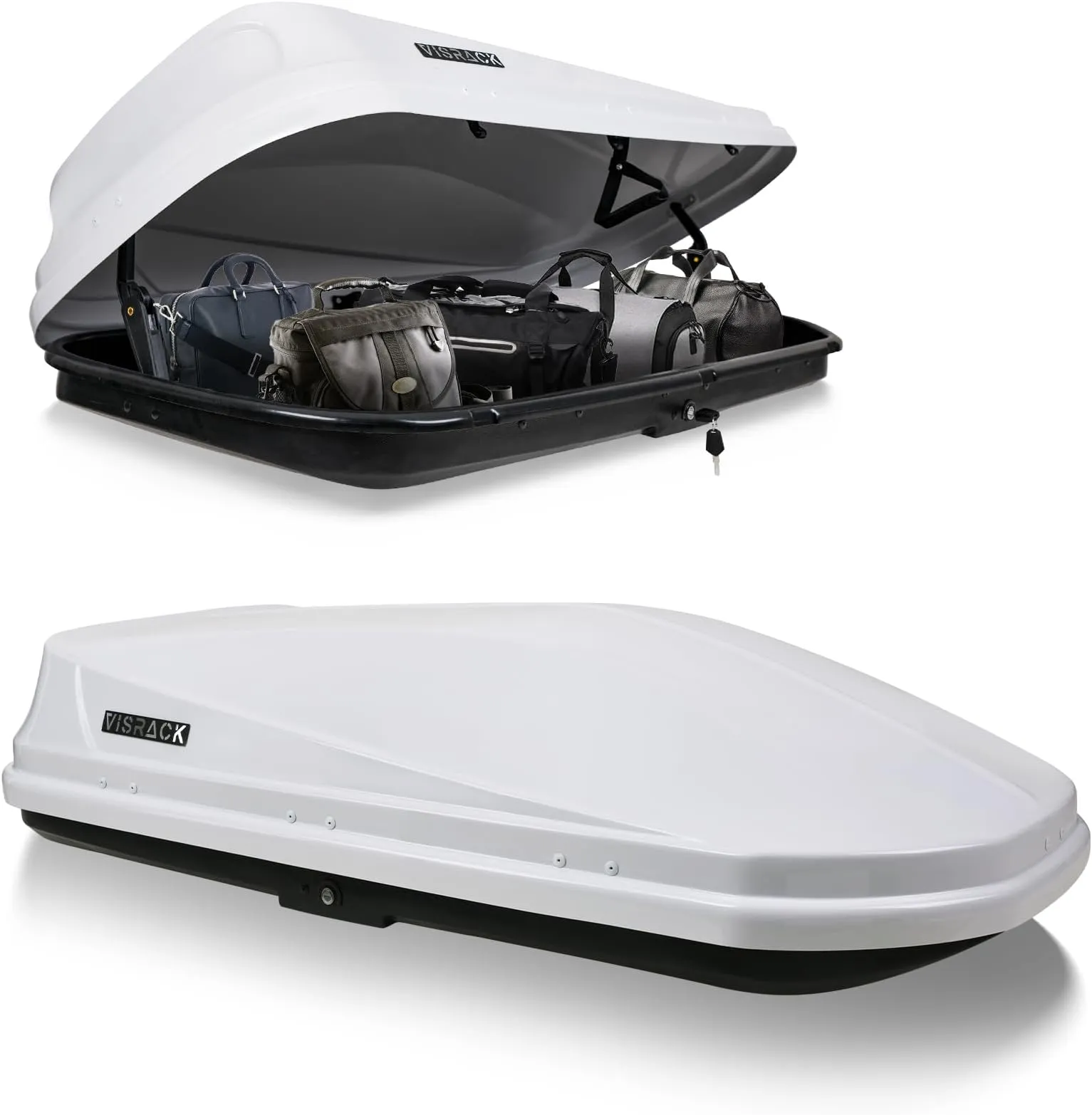 Aerodynamic Hard-Shell Roof Cargo Storage Box - view 6