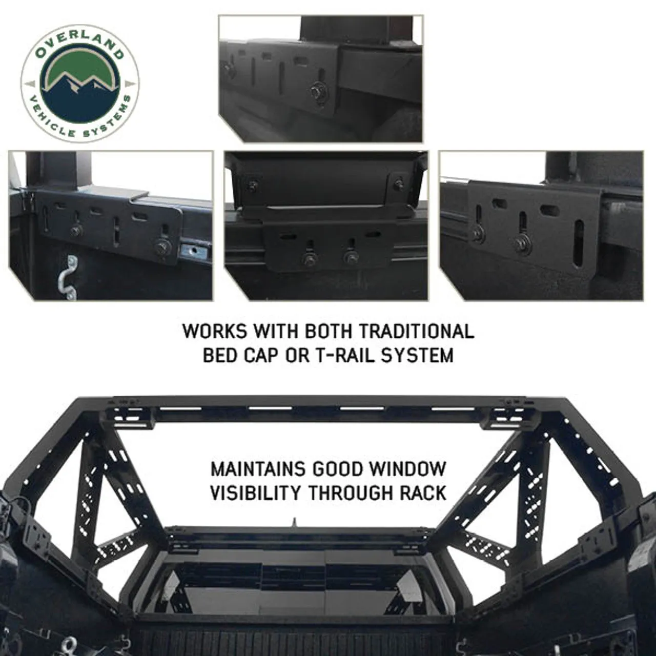 Aluminum Custom-Fit Modular Overland Truck Bed Rack - view 4