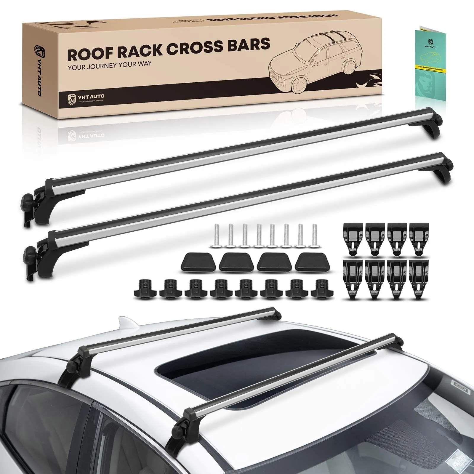 Aluminum Roof Rack Utility Crossbars (Pair) - view 4