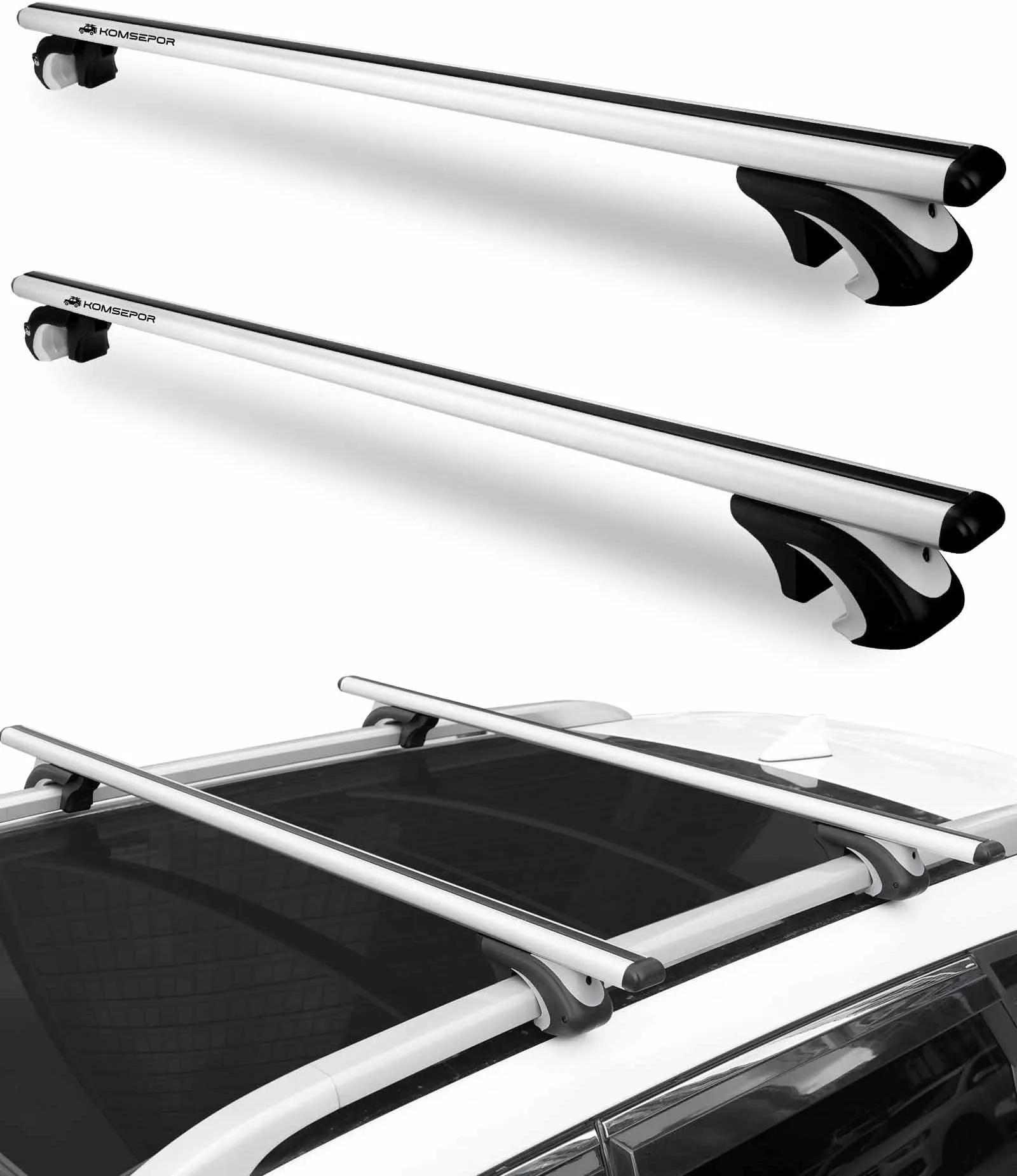 Aluminum Roof Rack Utility Crossbars (Pair) - view 5