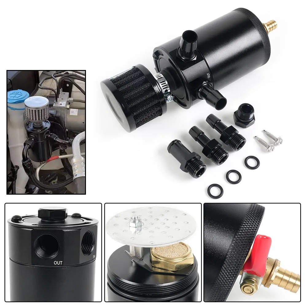 Billet Aluminum Engine Oil Catch Can Kit - view 5
