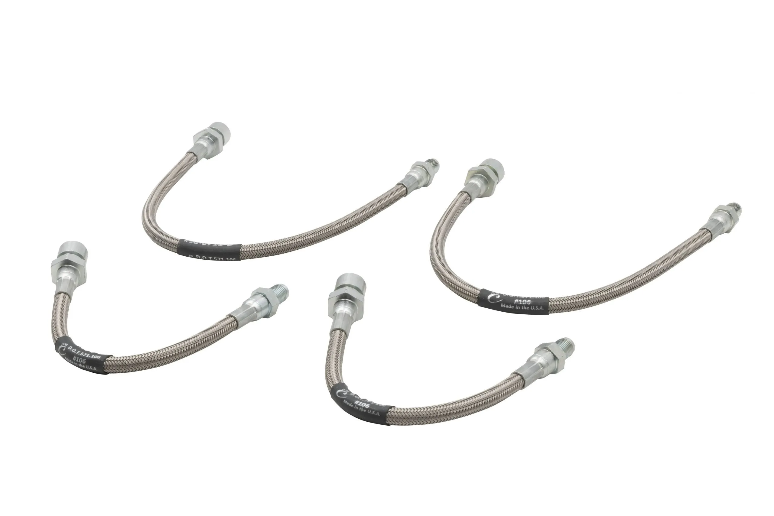 Braided Stainless Steel Brake Line Kit (4-Piece) - view 3