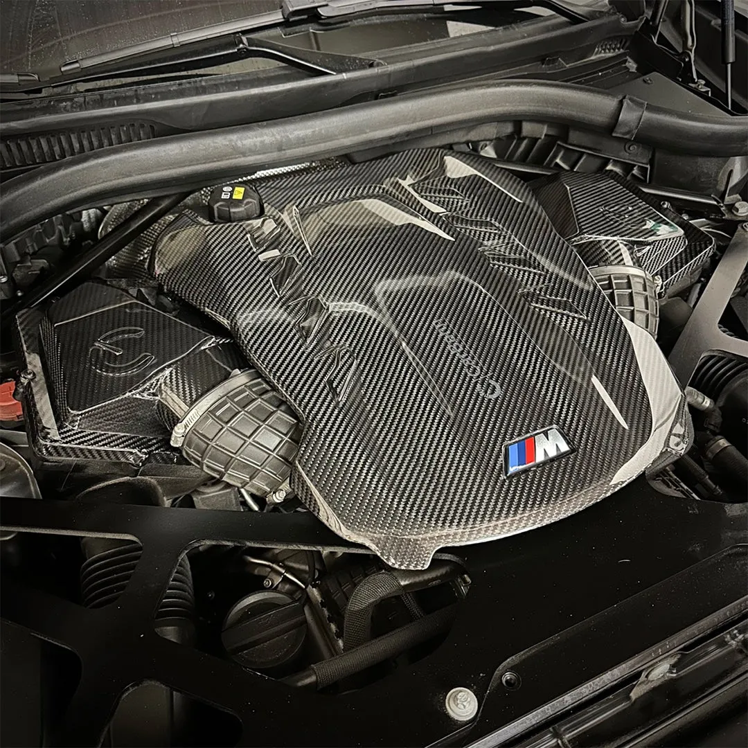 Carbon Fiber Engine Appearance Cover Replacement - view 3