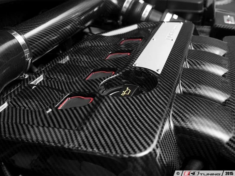 Carbon Fiber Engine Compartment Beauty Covers Set - Engine Components for Luxury Supercars
