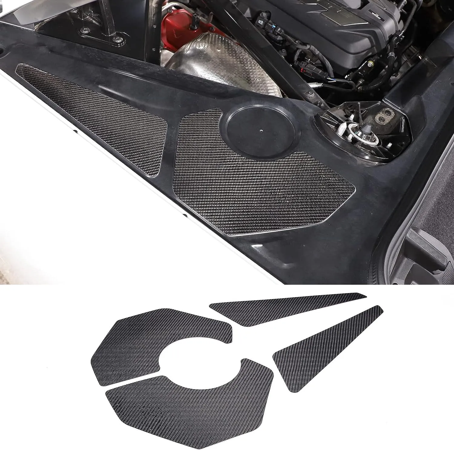 Carbon Fiber Engine Compartment Beauty Covers Set - view 2