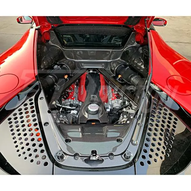Carbon Fiber Engine Compartment Beauty Covers Set - view 3