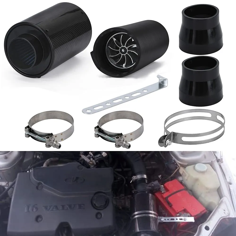 Carbon Fiber Look Cold Air Intake Shroud - view 2
