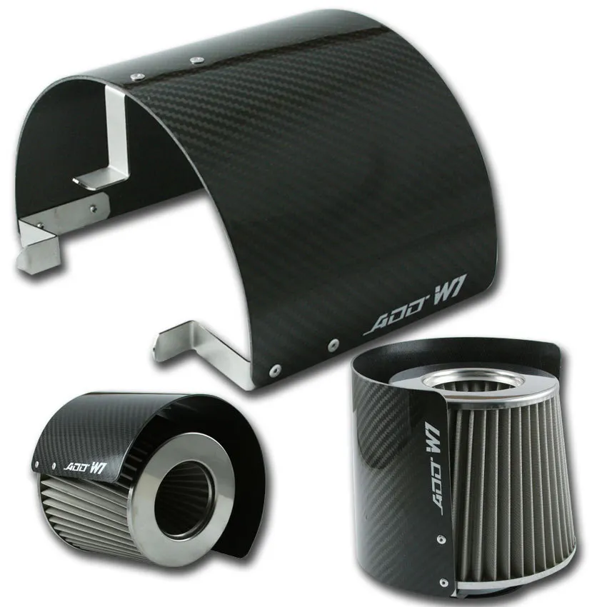 Carbon Fiber Look Cold Air Intake Shroud - view 3