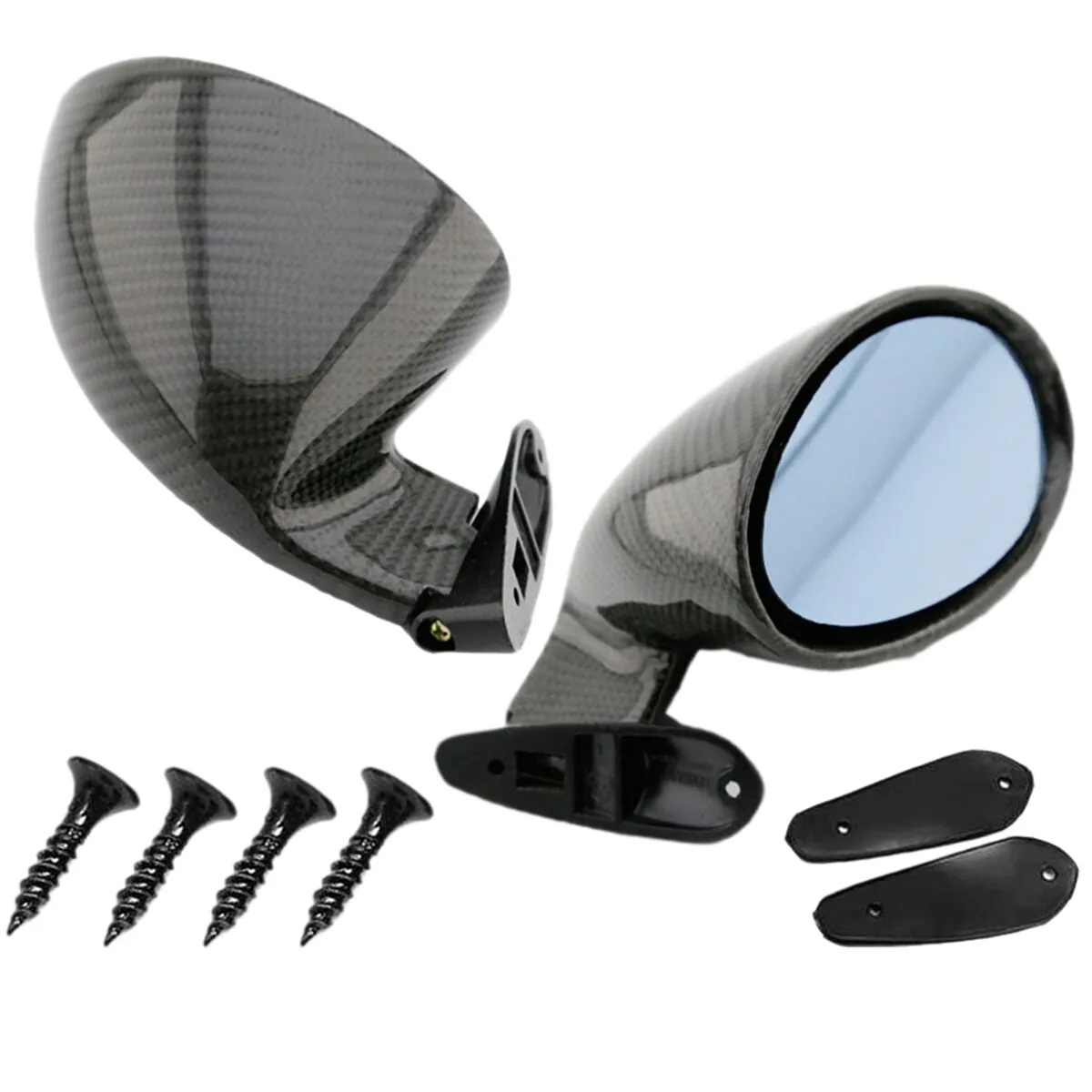 Carbon Fiber Look Side Mirror Housing Complete - view 3