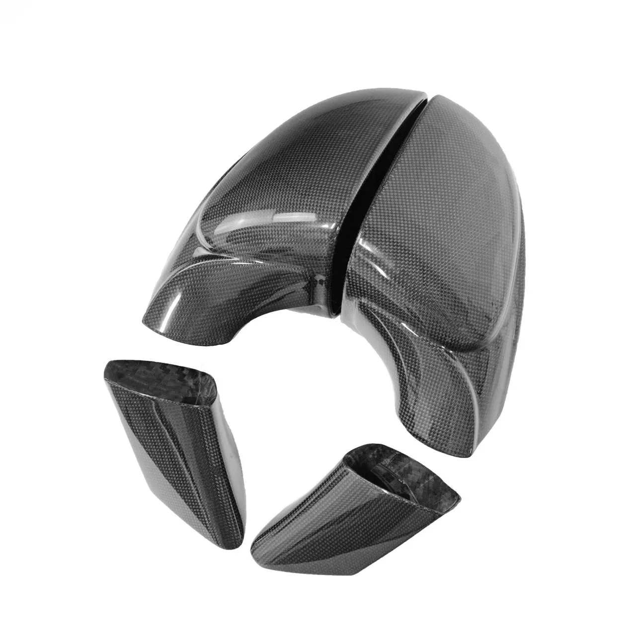 Carbon Fiber Look Side Mirror Housing Set Complete - view 3