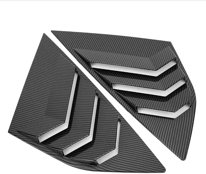 Carbon Fiber Rear Window Louver Shutter Guard - view 4