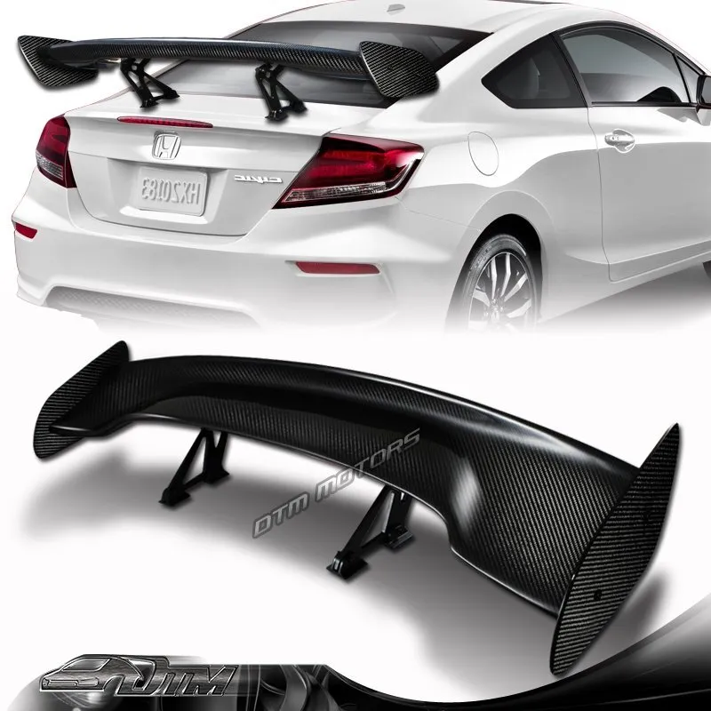 Carbon Fiber Style Trunk Spoiler Wing - view 3