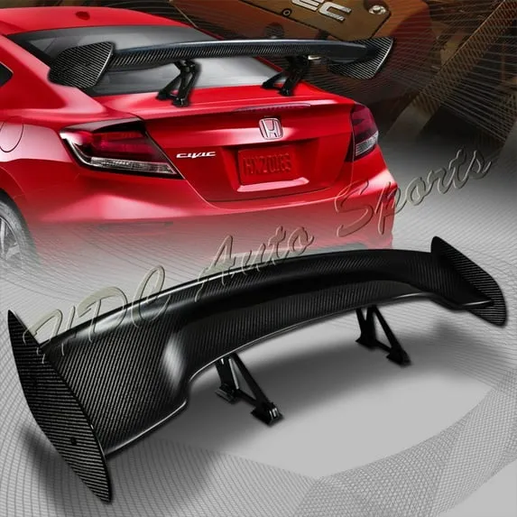 Carbon Fiber Style Trunk Spoiler Wing - view 4