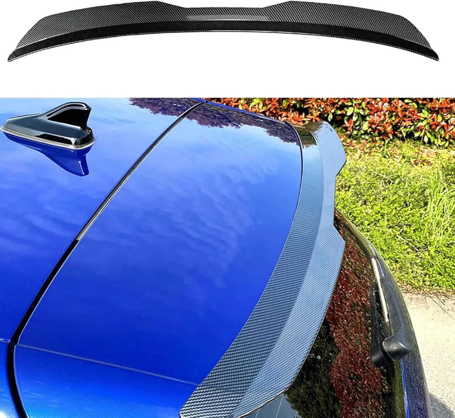 Carbon Fiber Trunk Decklid Spoiler Wing Assembly - Exterior & Body for Sports Coupes