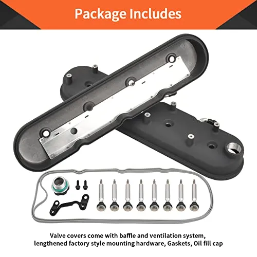 Cast Aluminum Engine Valve Cover with Gasket - Engine Components for Euro Luxury