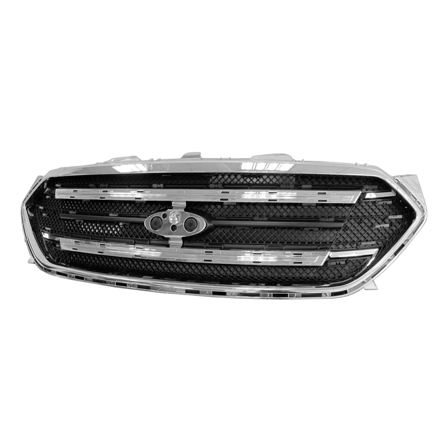 Chrome Finished Front Mesh Grille Shell - view 2