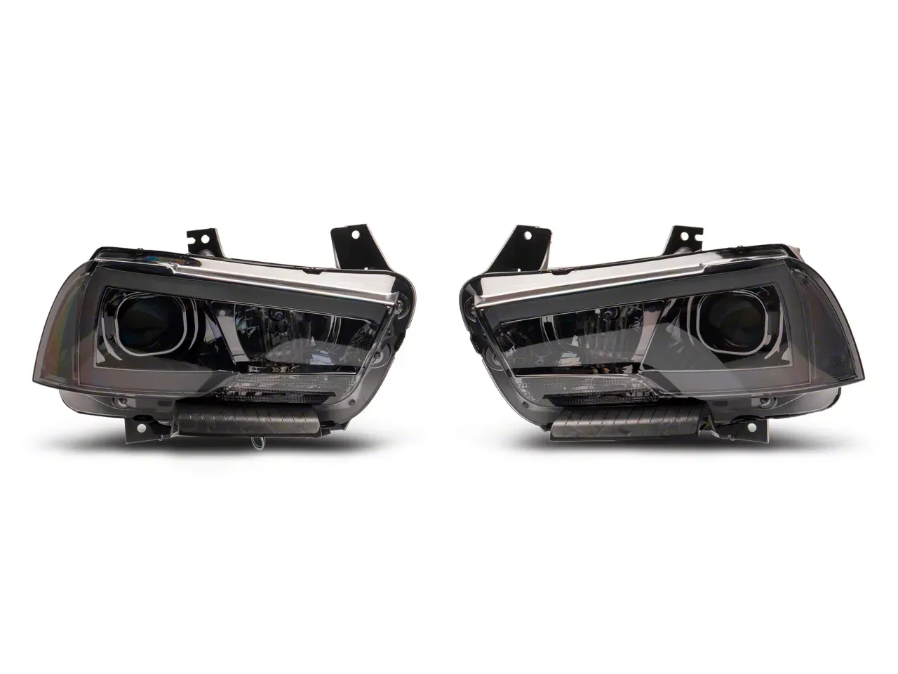Clear Lens Chrome LED Headlight Housing (Right) - view 5
