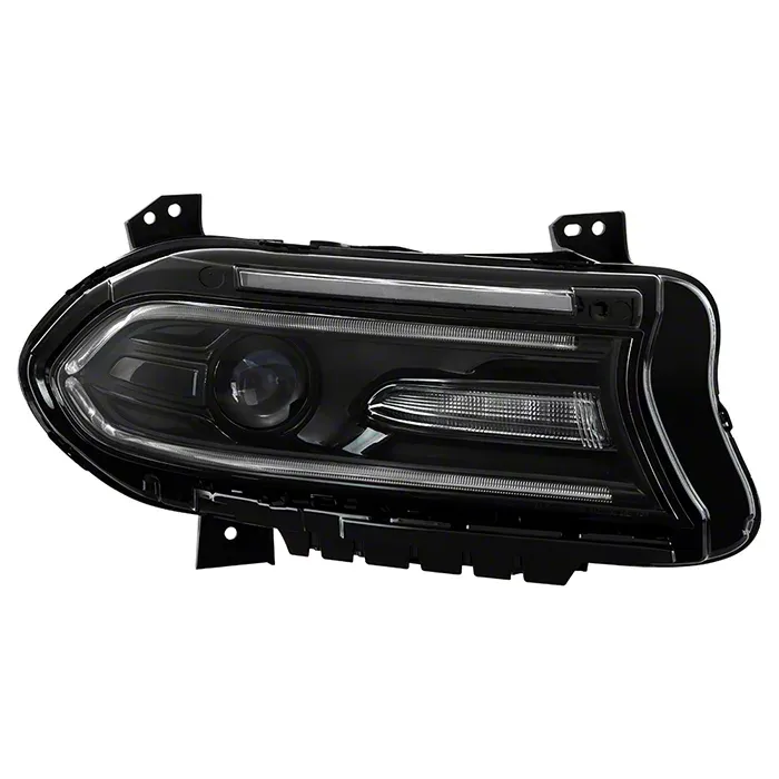 Clear Lens Chrome LED Headlight Housing (Right) - view 6