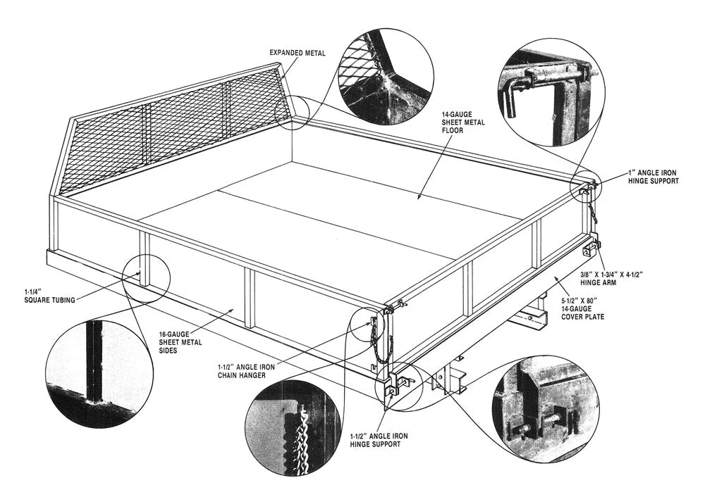 Commercial Hydraulic Dump Bed Conversion Kit Shocks - view 5