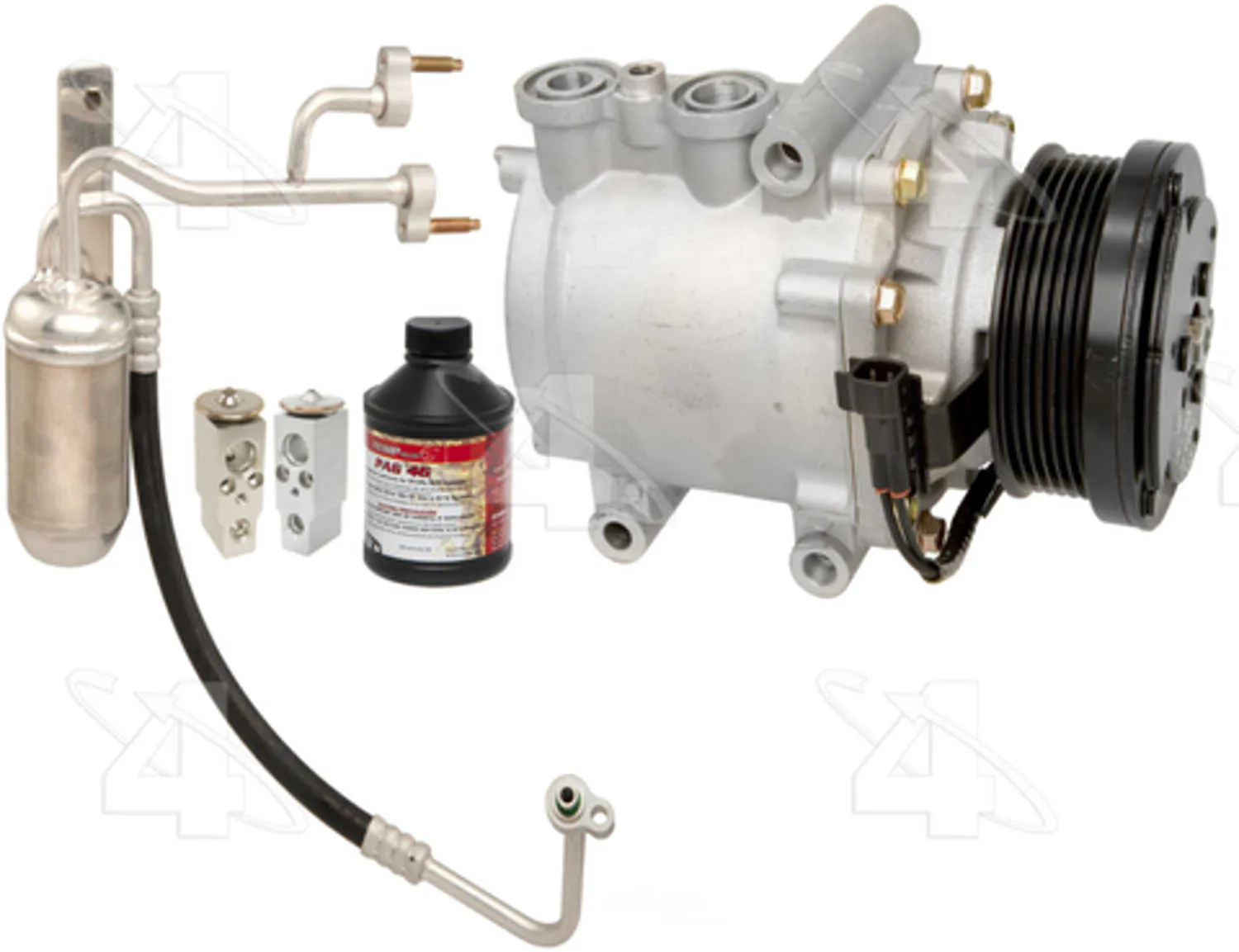 Complete A/C System Overhaul Kit with Compressor - Cooling & HVAC for Older Daily Drivers