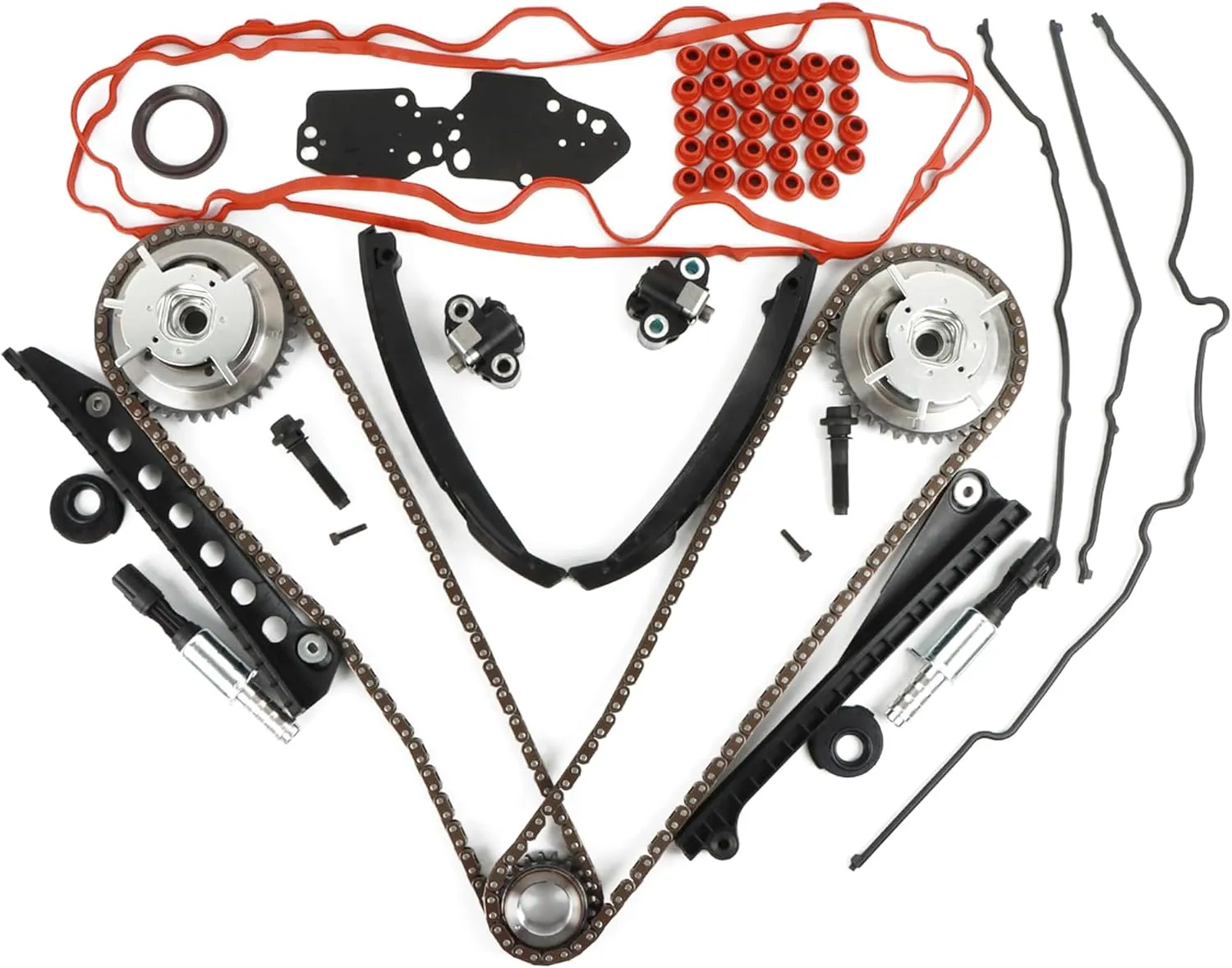 Complete Engine Timing Chain Kit with Cam Phasers - view 2