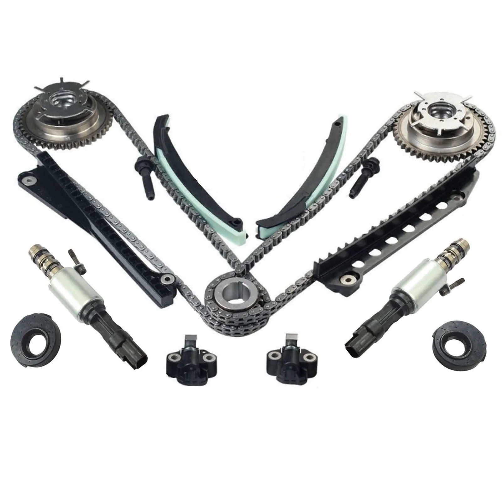 Complete Engine Timing Chain Kit with Cam Phasers - view 4
