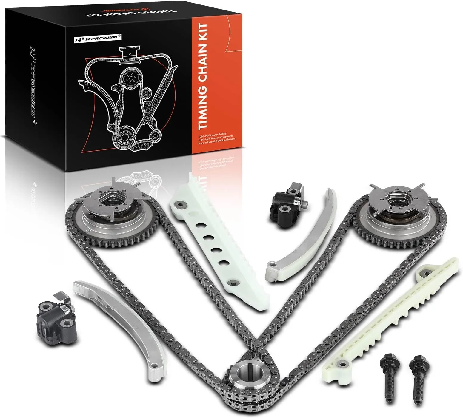 Complete Engine Timing Chain Kit with Gears - Engine Components for Domestic V6