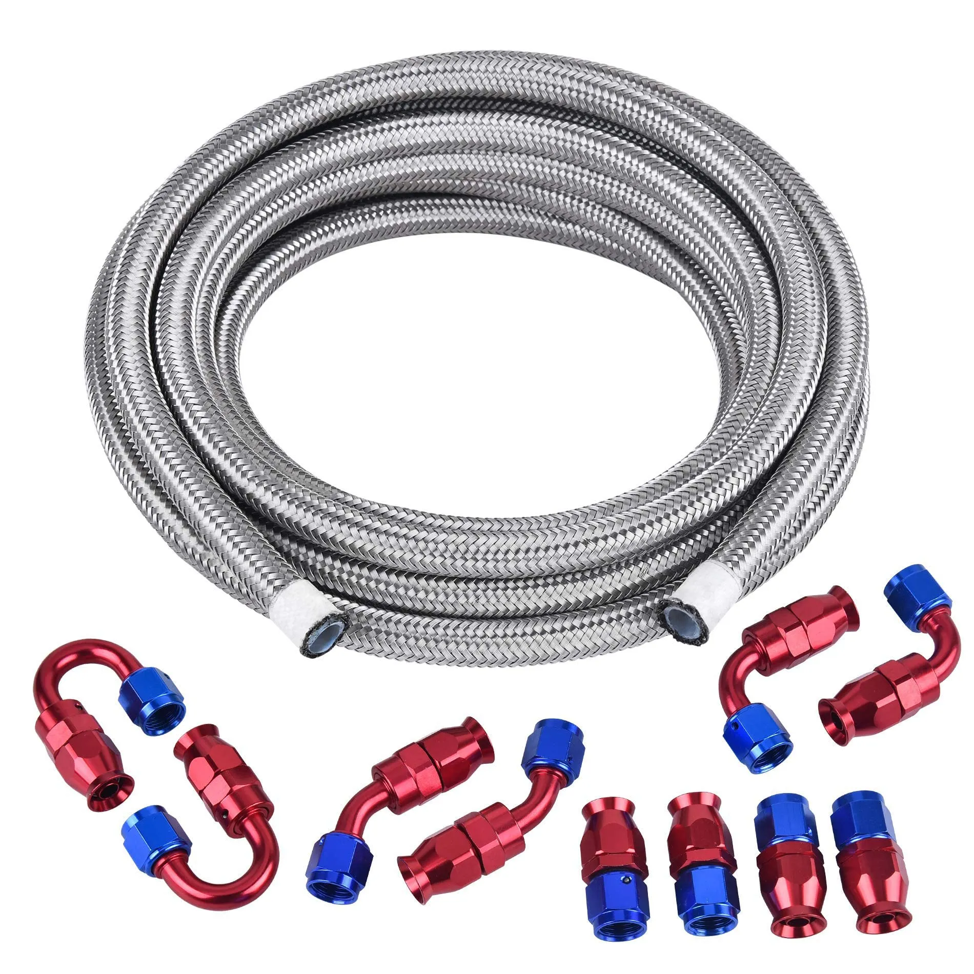 Complete Stainless Braided Fuel Line & Regulator Kit - Exhaust & Fuel Systems for Race Car Builds