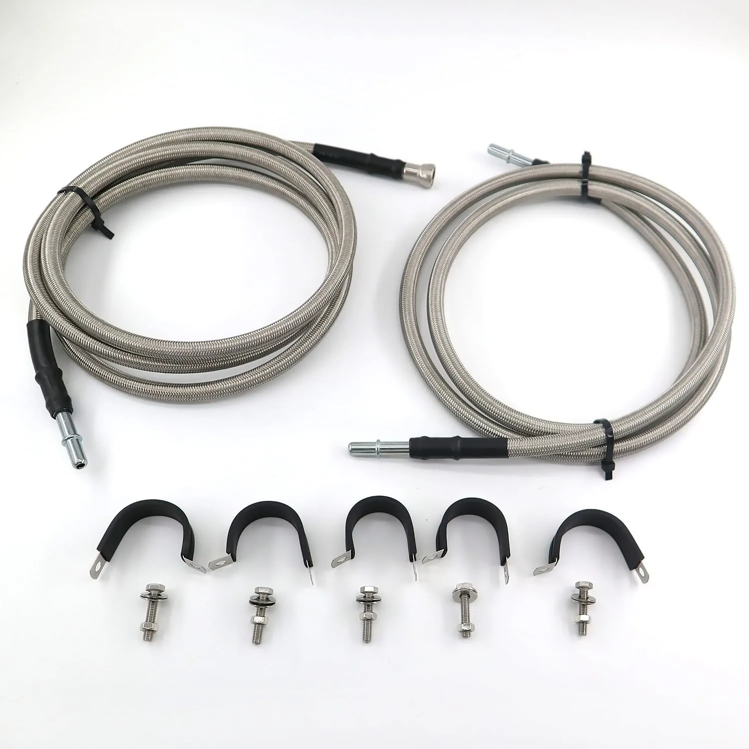 Complete Stainless Braided Fuel Line & Regulator Kit - view 4
