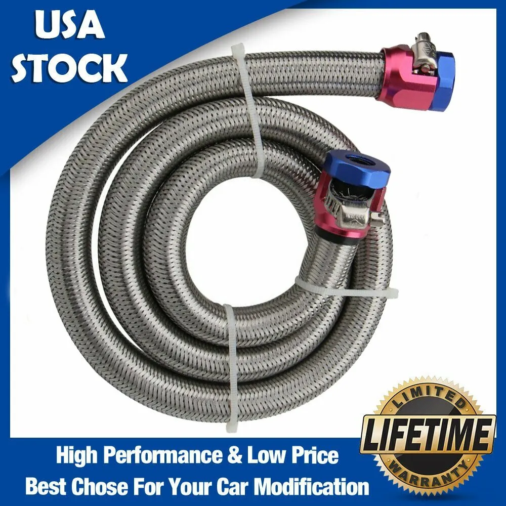 Complete Stainless Braided Fuel Lines Tank Kit - view 4