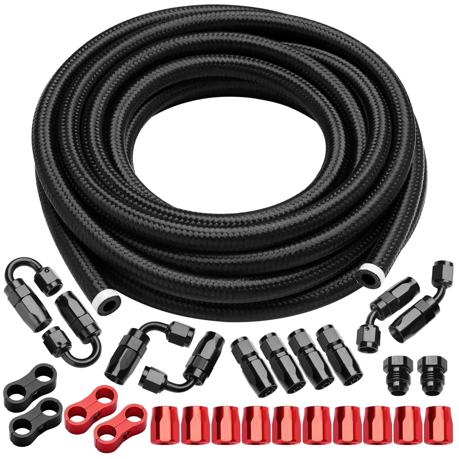 Complete Stainless Braided Fuel Lines Tank Kit - view 5