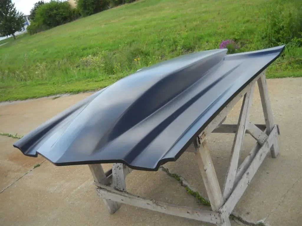 Custom Fiberglass Aggressive Hood Scoop Shell Panel - Exterior & Body for Muscle Cars V8
